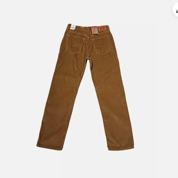 Levi's Low Pro Corduroy Straight Pants Womens 27x30 Irregular Mid-Rise Brown $69 - Picture 2 of 8